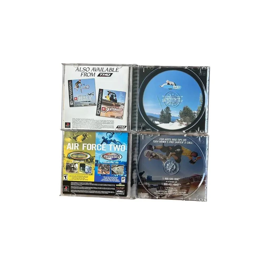 Lot of 2 PS1 Empty Cases MTV: Pure Ride & Tony Hawk's Pro Skater 2 (CASE ONLY)